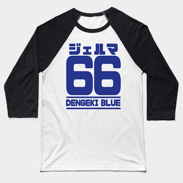 Germa 66, Dengeki Blue Baseball T-Shirt by Xieghu